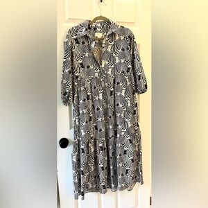 The Bettina Tiered Shirt Dress by Maeve Anthropologie XXS